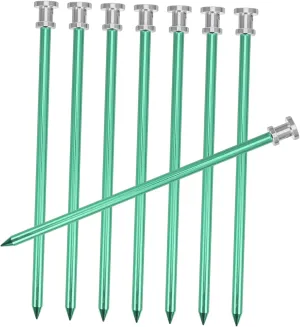 Ultralight Tent Stakes 8 Pack Aluminum Pegs for Camping Hiking Beach Snow Screw Tent Nails Random