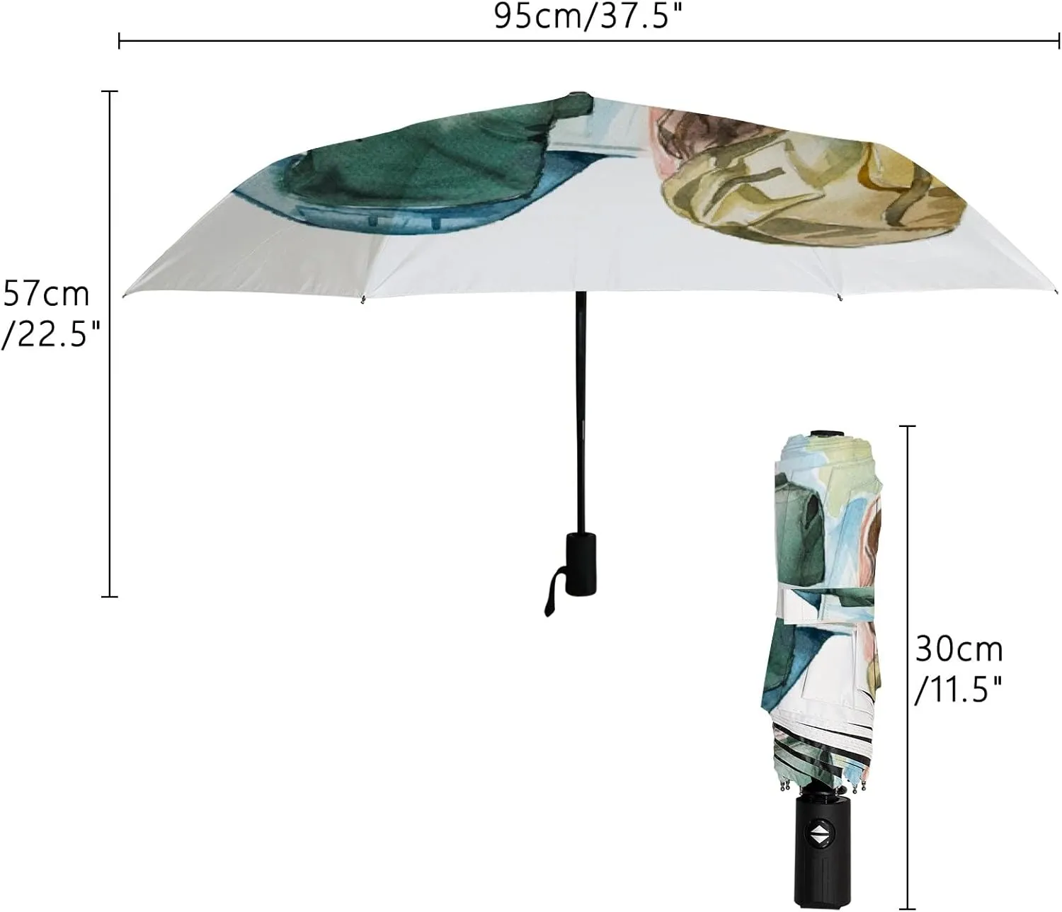 Umbrella Rain Windproof Native American Patchwork Travel Compact Anti-UV Protection Umbrellas Golf Folding Parasol Automatic Open Close Men Women Adults