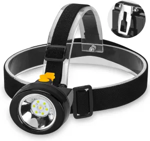 Underground Mining Headlamp - Coon Hunting Lights, Waterproof LED Miner Light, Rechargeable Explosion-Proof (Yellow)