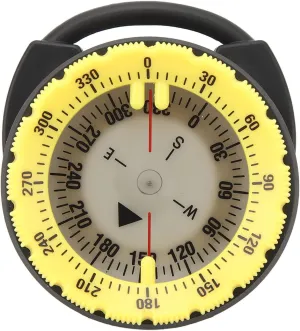 Underwater Diving Compass, 50M Luminous Magnetic Waterproof Pipe Clamp Diving Compass Mini Survival Watchband Wrist Mount Compass for Diving Water Sports