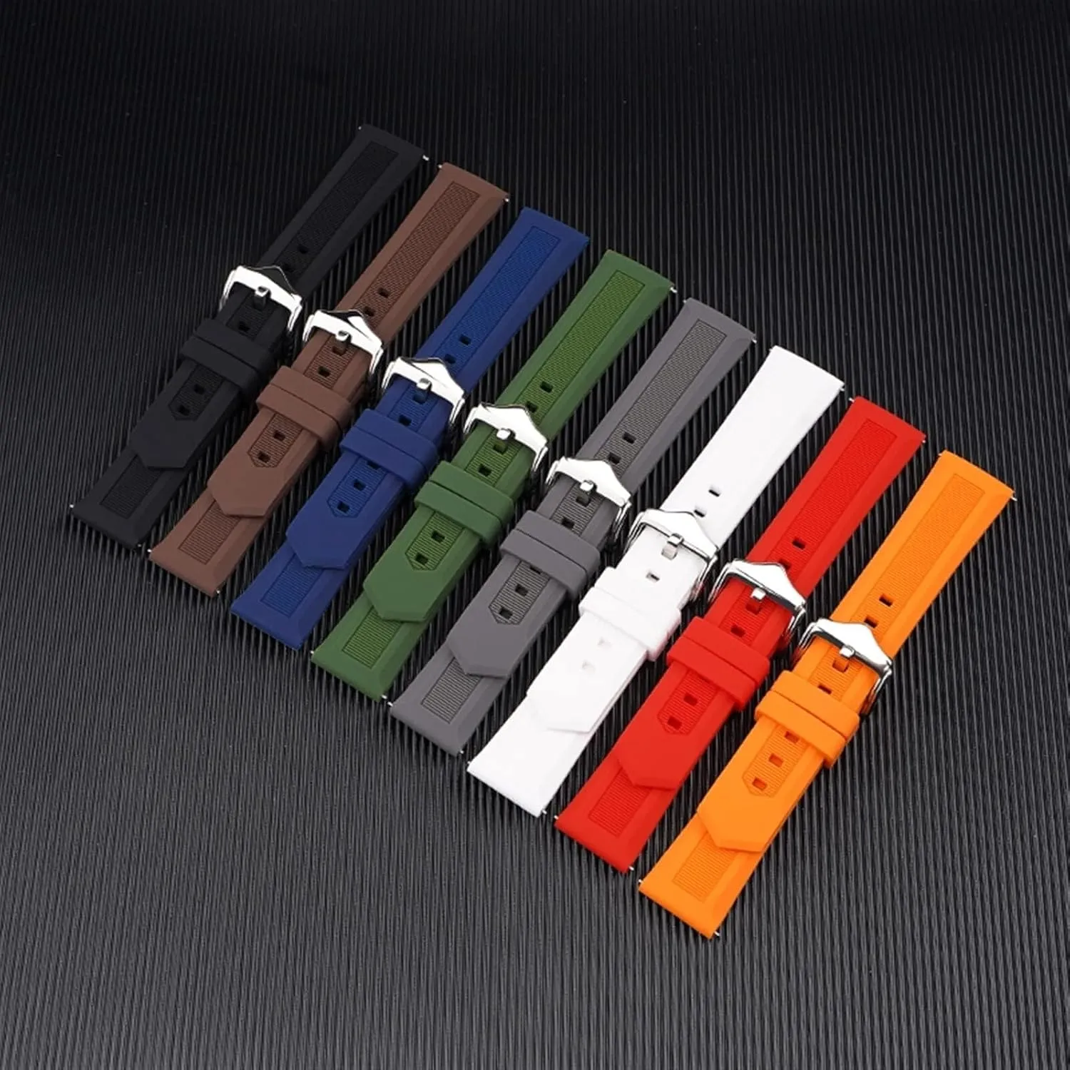 Universal Silicone Watch Band Quick Release Rubber Strap Sport Diving Wristband Bracelet Accessories