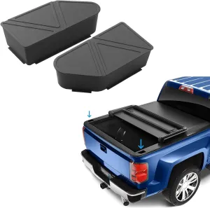 Upgraded Silicone Stake Pocket Covers Fit for 2023 2024 2025 2026 GMC Canyon/Chevy Colorado Accessories Truck Rear Holes Caps Colorado Bed Rail Hole Plugs Stake Pocket Caps Cover (Set of 2)
