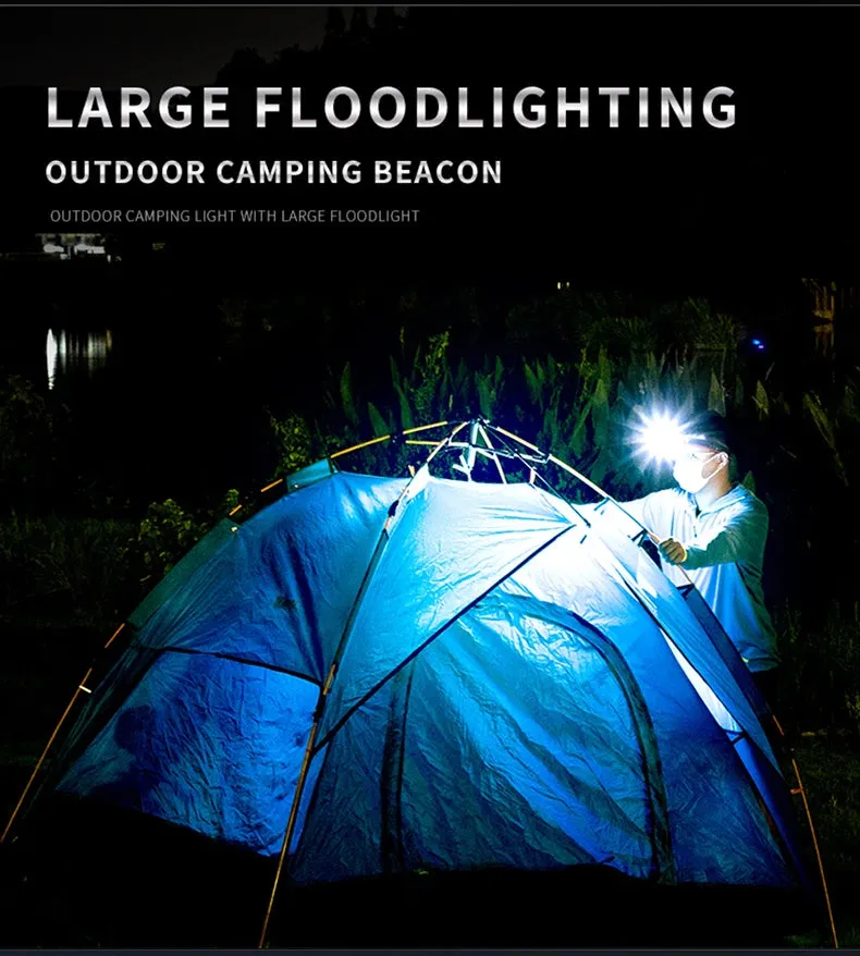 USB Rechargeable LED Headlamp, Powerful 3-Modes, Induction Sensor, 18650 Battery, XHP50 for Night Camping & Outdoors