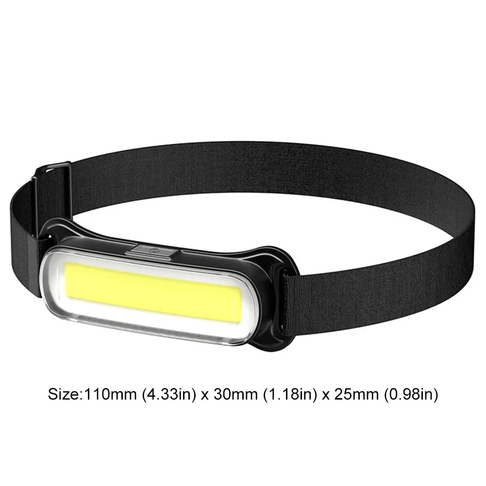 USB Rechargeable Waterproof LED Headlamp with Adjustable Headband