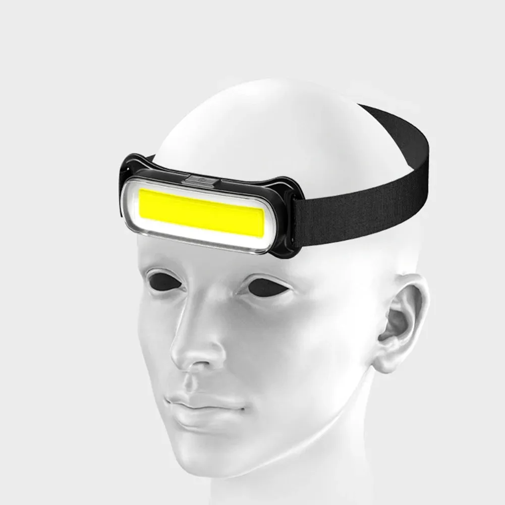 USB Rechargeable Waterproof LED Headlamp with Adjustable Headband