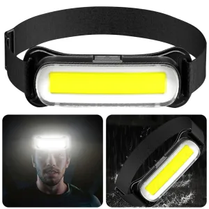 USB Rechargeable Waterproof LED Headlamp with Adjustable Headband