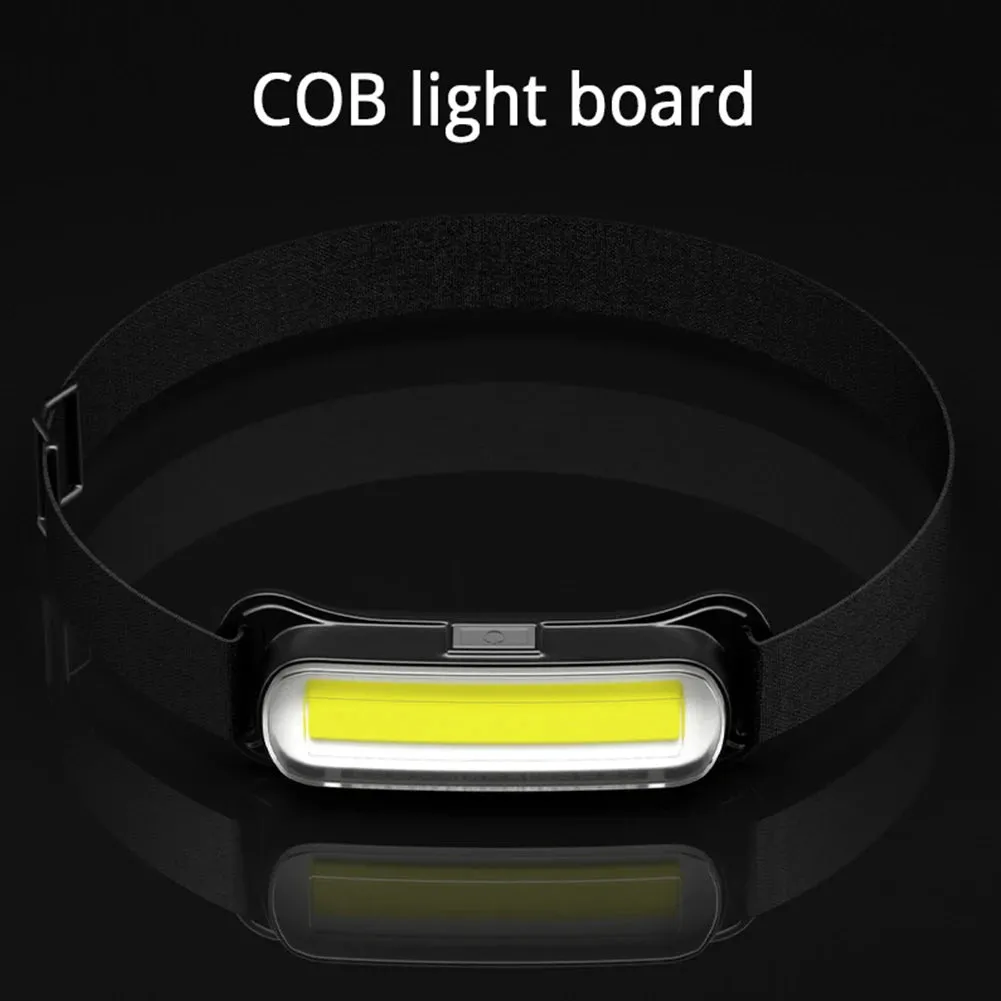 USB Rechargeable Waterproof LED Headlamp with Adjustable Headband