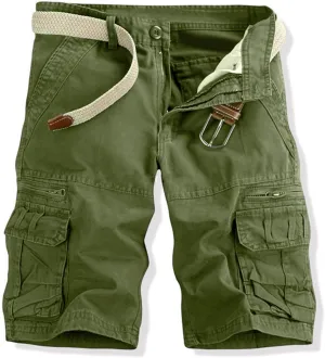utcoco Men's Cargo Short Relaxed Fit Multi-Pocket Cotton Cargo Shorts for Men