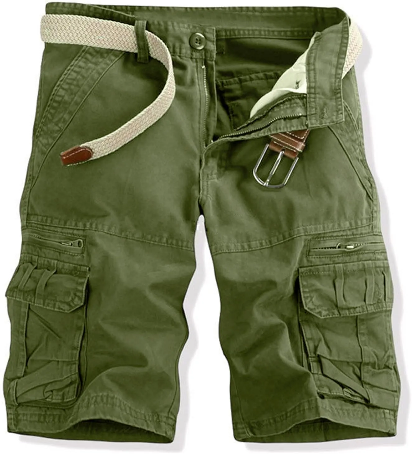 utcoco Men's Cargo Short Relaxed Fit Multi-Pocket Cotton Cargo Shorts for Men