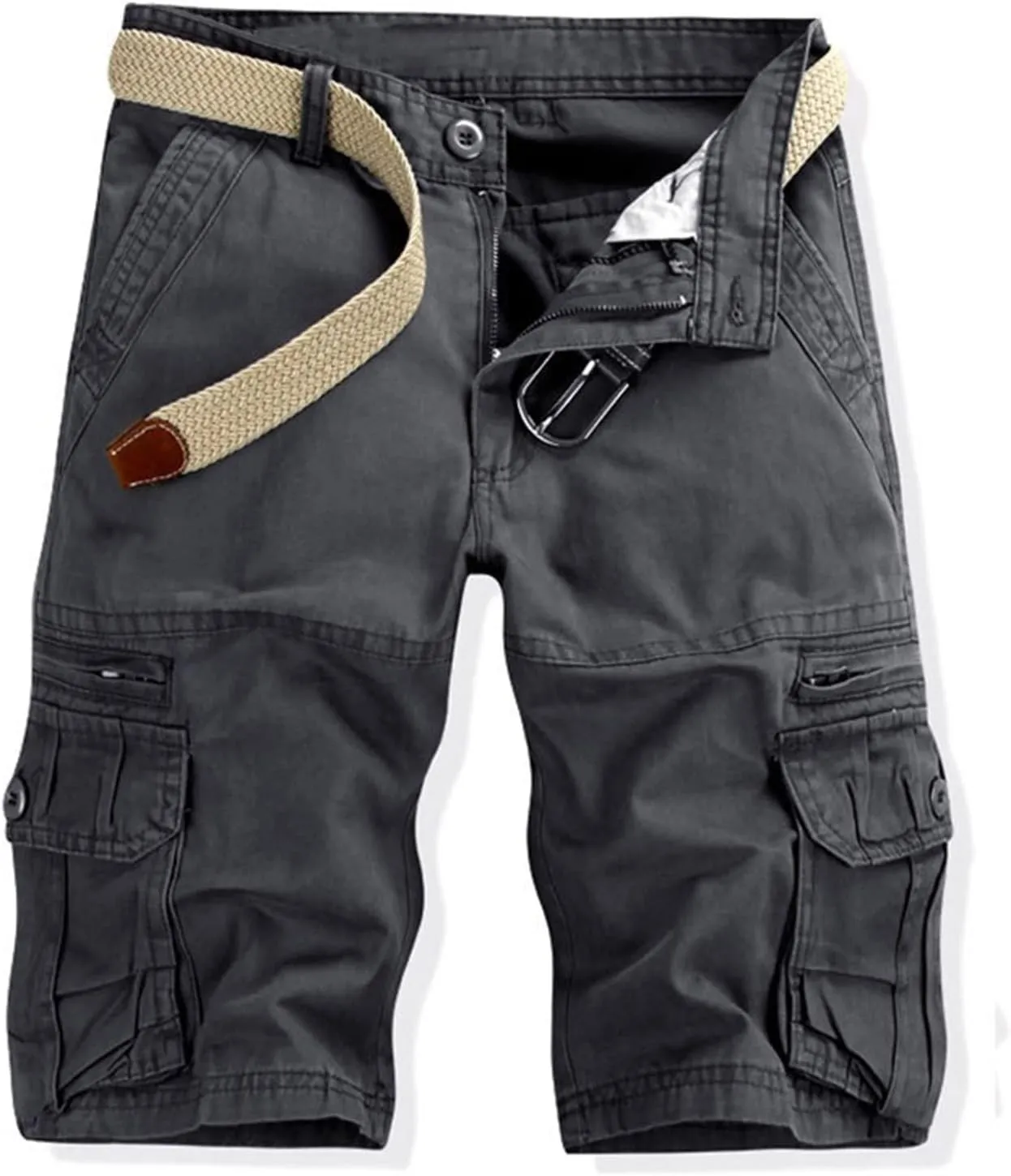 utcoco Men's Cargo Short Relaxed Fit Multi-Pocket Cotton Cargo Shorts for Men
