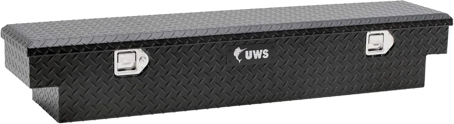 UWS EC10893 59-Inch Matte Black Heavy-Wall Aluminum UTV Tool Box, RigidCore Lid