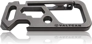 Valtcan Titanium Carabiner Multi Tool Key Chain Holder Glossy Stonewash