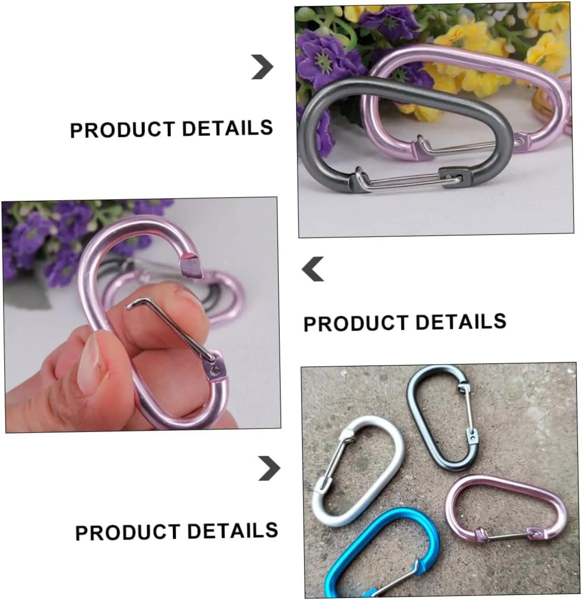 VANZACK Carabiner Multi-Functional Buckles Kettle Buckles Multipurpose Bottle Hooks Drink Buckles Outdoor Key