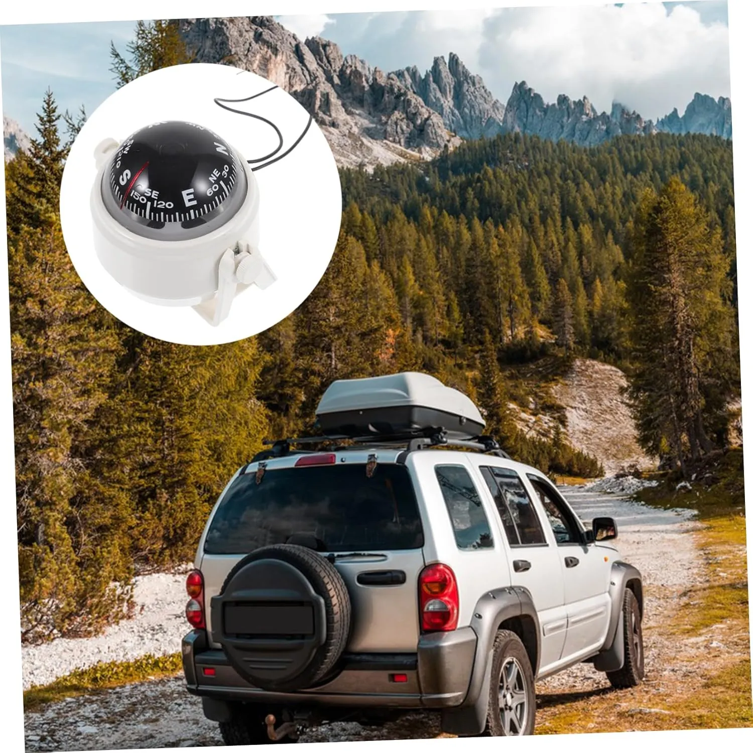 VANZACK Compass Car Boat Vehicle Navigation Tool Compass for Dash Mount Compass for Boat Dash Mount Compass Boat