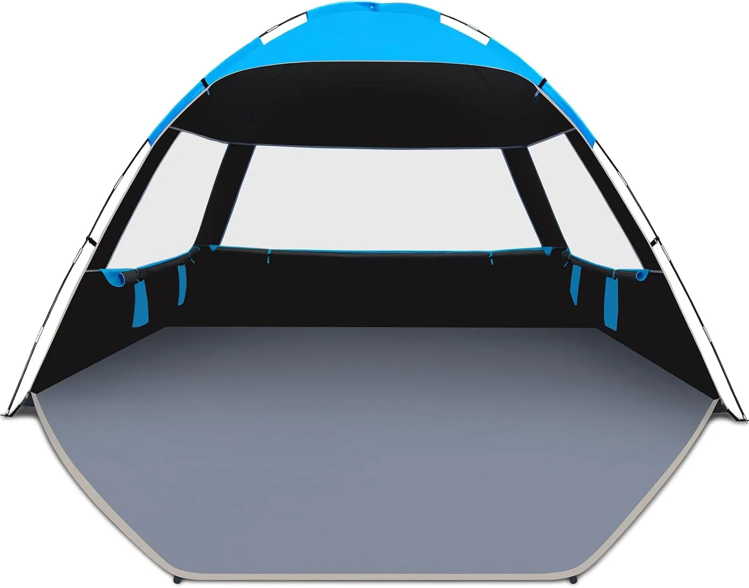 Venustas Beach Tent Sun Shelter for 3-10 Person, UPF 50  UV Protection Canopy, Lightweight and Easy Setup Cabana, Portable Beach Shade