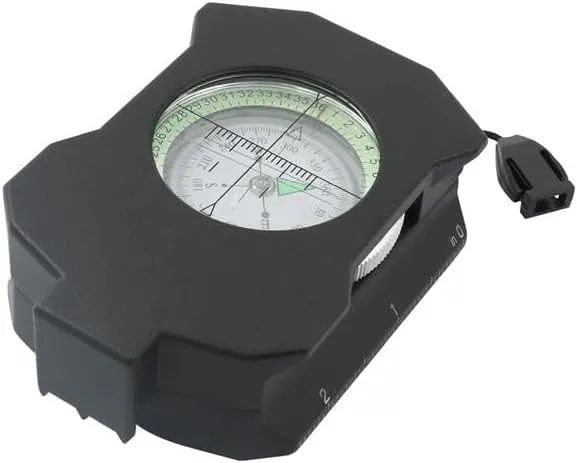 Versatile Metal Compass with Glow-in-The-Dark Outdoor Gear with Inclinometer