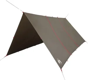 vidaXL Camping Tarp Brown 177.6x165.4 Waterproof