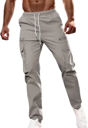 ​​Vintage Carpenter Work Pants Men Heavy Canvas Multi-Pocket Jeans Retro Workwear for Mechanics Stone Wash Blue & V