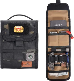 VIPERADE VE12 Folding EDC Organizer Pouch, Molle Tool Bag, Trifold Tool Pouch, Utility EDC Pocket Organizer for Outdoor and Daily Used
