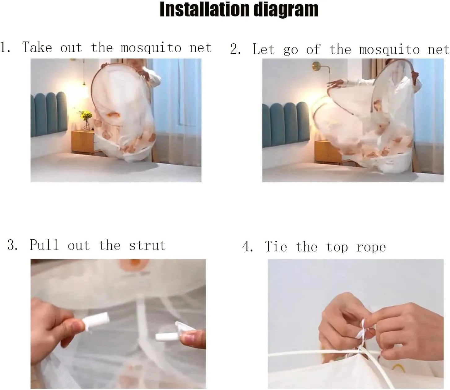 VOIV Mosquito Net Pop Up Ten,Folding Netting Bed Tent,Portable Mosquito Netting with Bottom,Bug Net,Canopy Outdoor,Camping Tent,Insect Screen,Ultralight,Folding Design, (Size : 180x200x155cm)