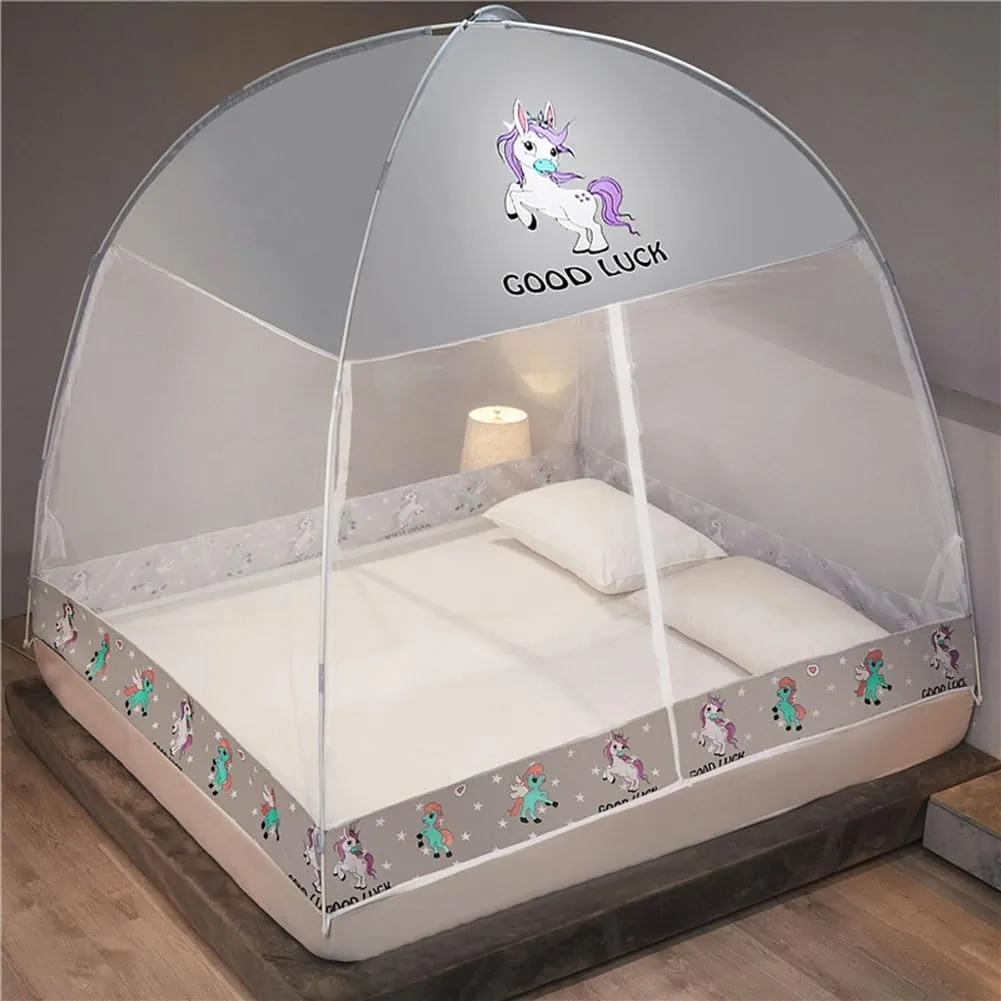 VOIV Mosquito Net Pop Up Ten,Folding Netting Bed Tent,Portable Mosquito Netting with Bottom,Bug Net,Canopy Outdoor,Camping Tent,Insect Screen,Ultralight,Folding Design, (Size : 180x200x155cm)