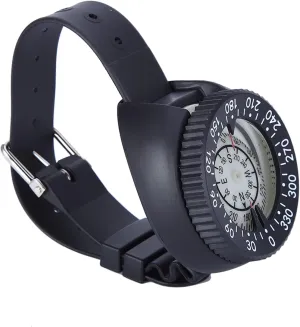 Watch Band Compass Dive Compass - Wrist for Outdoor Adventures, Mini Lightweight Plastic with Durable ABS Watchband, Up to 50m for Diving Hiking Camping