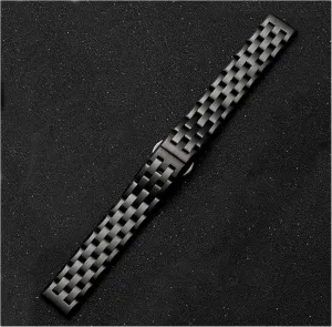 Watch Strap 18MM 20MM 22MM Wide Stainless Steel Strap Flat Interface Butterfly Buckle Strap Watch Accessories