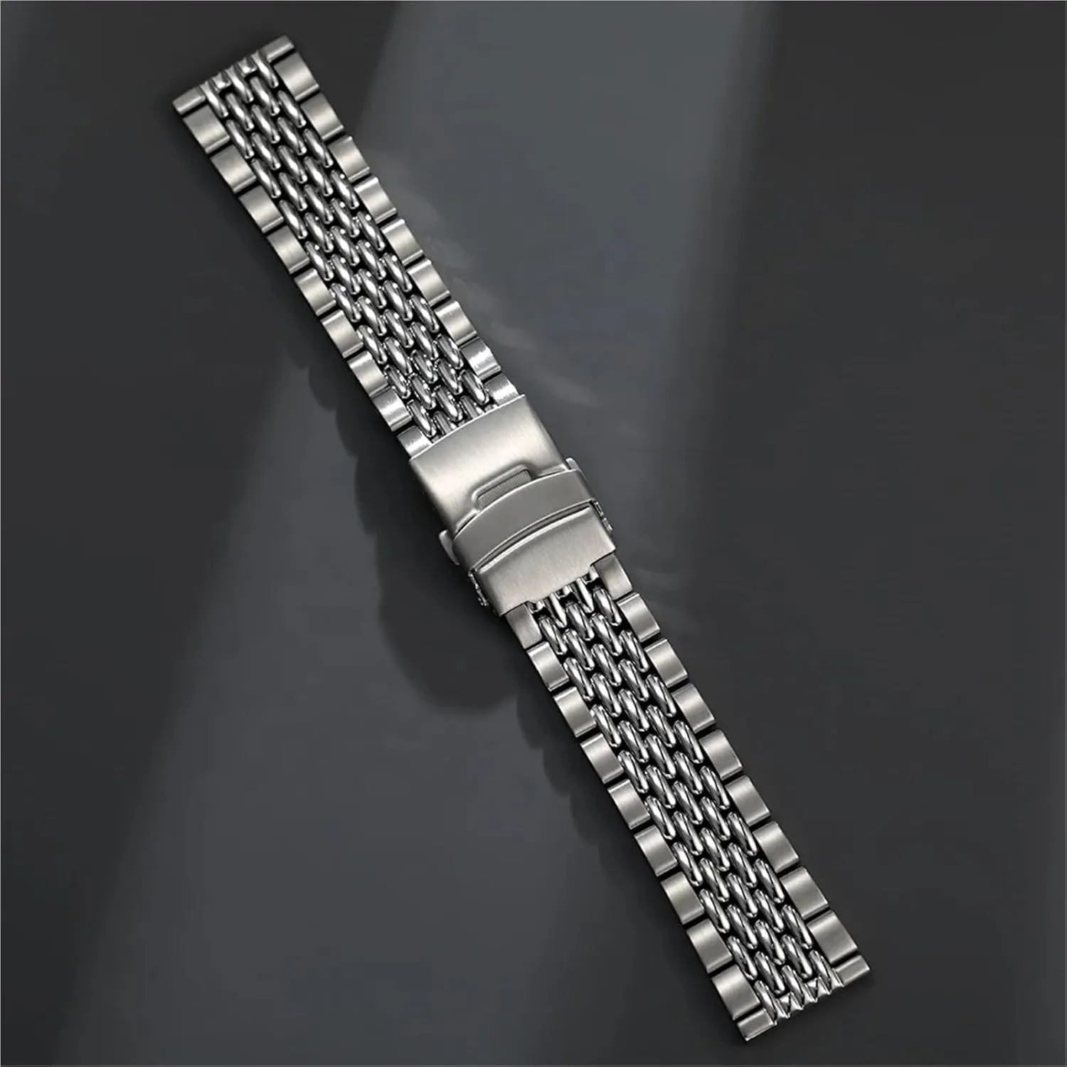 Watch Strap Silver Stainless Steel Band 20mm 22mm Metal Replacement Strap Quick Disassembly Universal