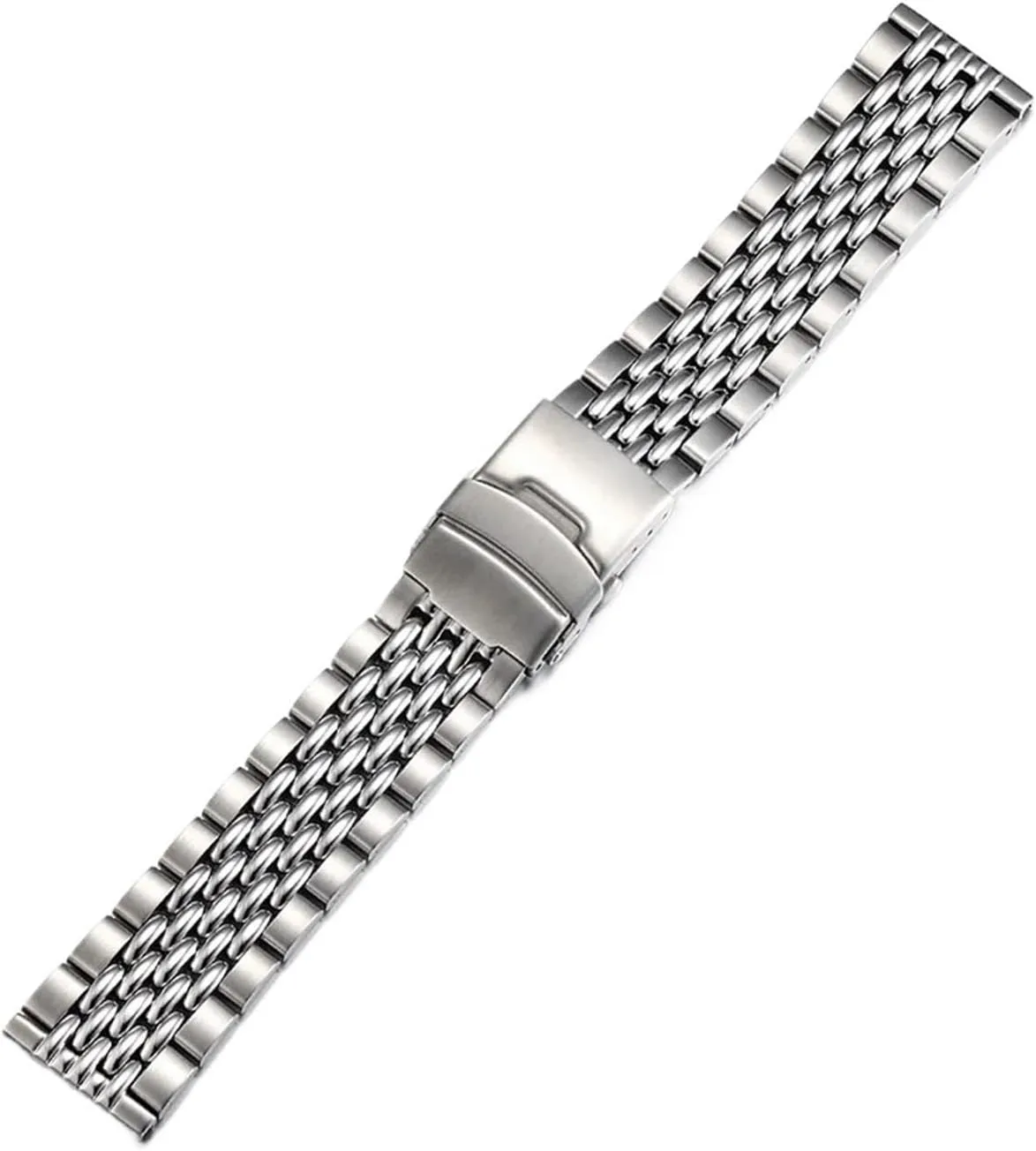 Watch Strap Silver Stainless Steel Band 20mm 22mm Metal Replacement Strap Quick Disassembly Universal