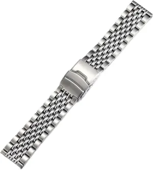 Watch Strap Silver Stainless Steel Band 20mm 22mm Metal Replacement Strap Quick Disassembly Universal