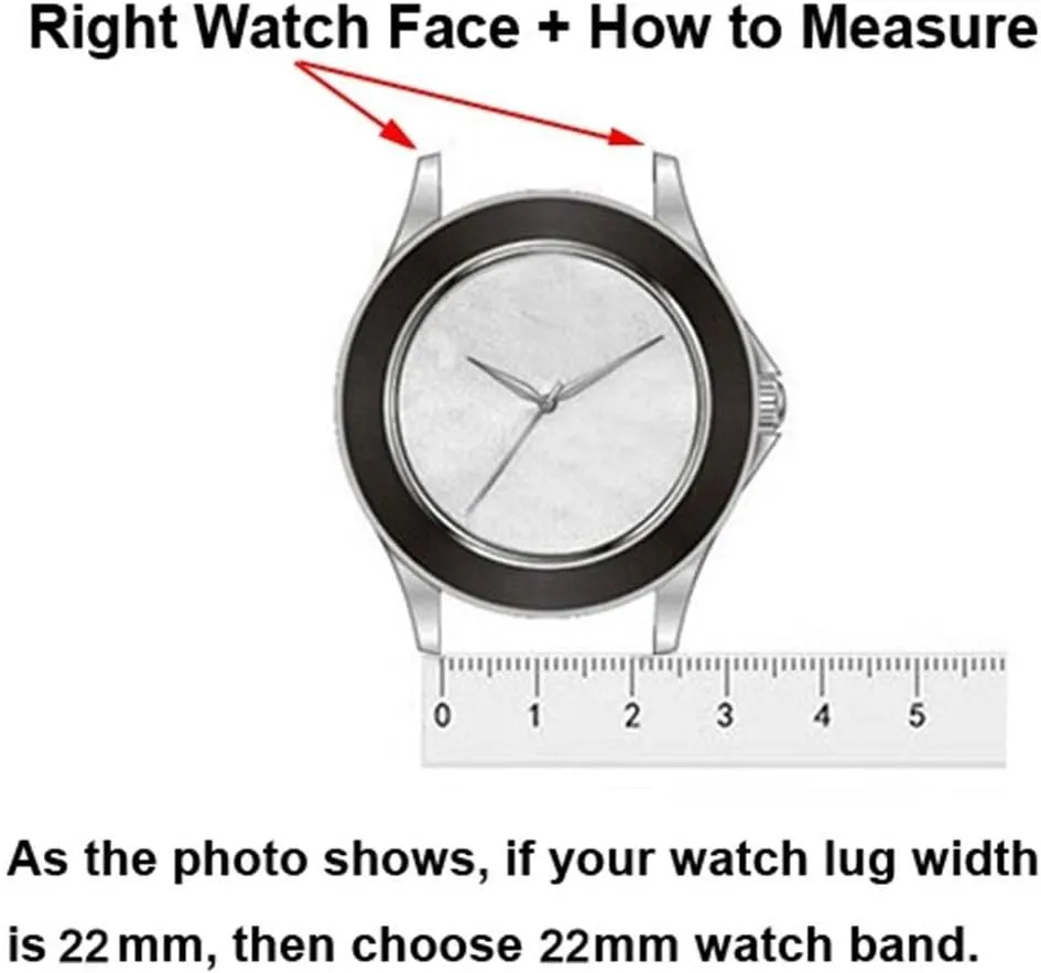 watch strap universal stainless steel watchband 18mm 20mm 22mm 24mm replacement watch band safety buckle strap black gold silver
