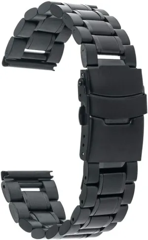 watch strap universal stainless steel watchband 18mm 20mm 22mm 24mm replacement watch band safety buckle strap black gold silver