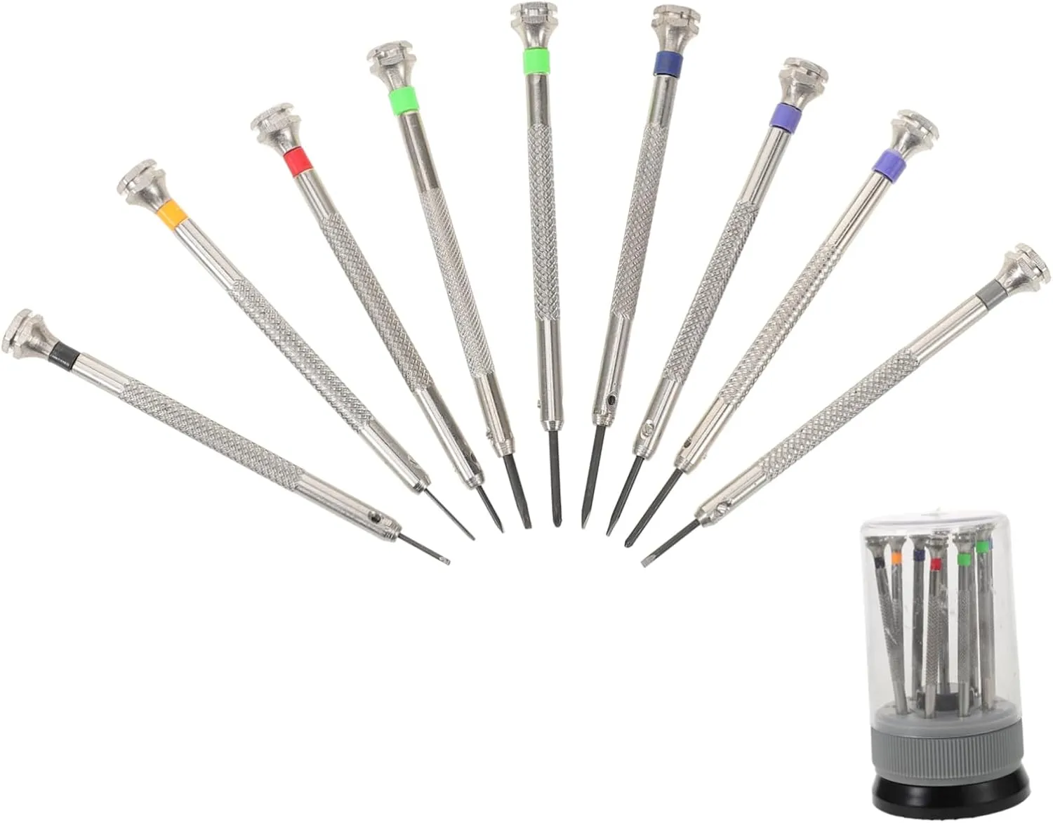 Watchmaker Screwdriver Set Small Precision Screwdrivers for Watch Repairing Clock Eyewear Ergonomic Handle Tools