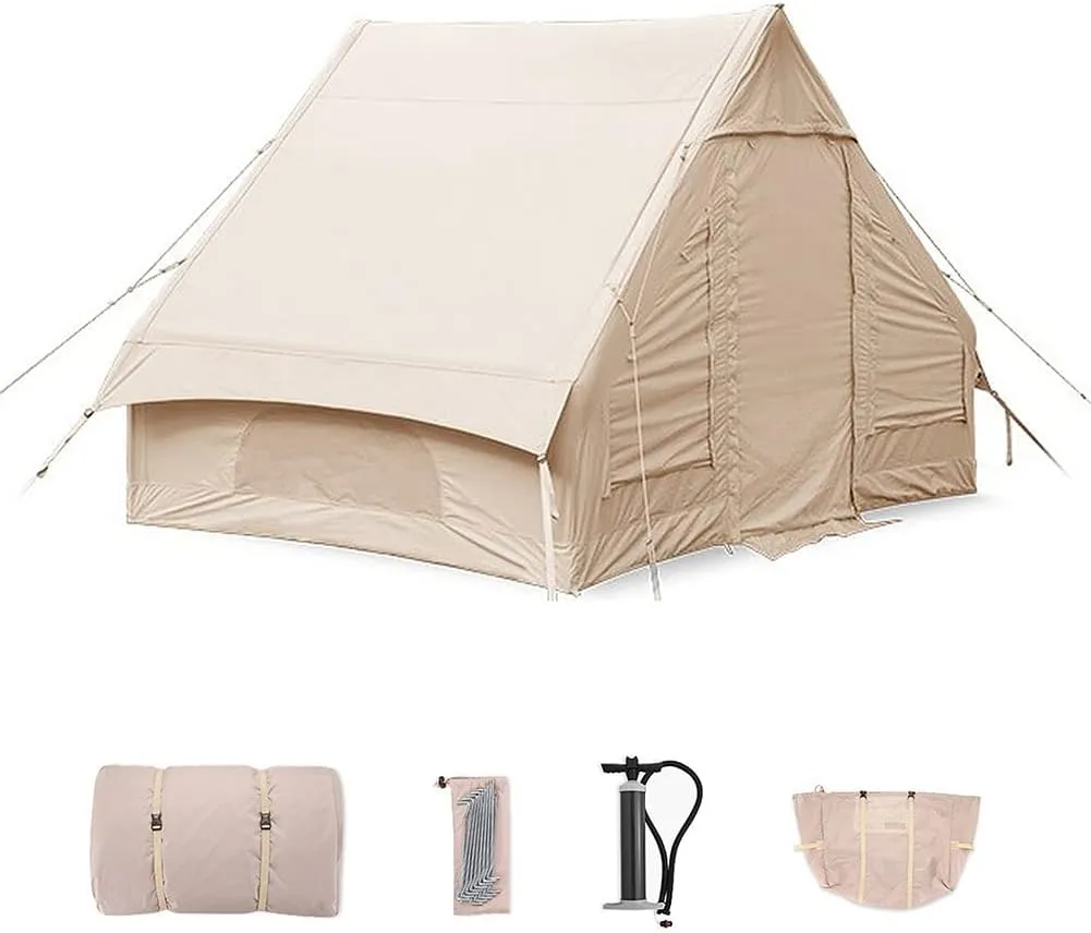 Waterproof Inflatable Tent, Camping Tent Sun Shelter, Foldable Large Space Inflatable Tent, Sunproof Waterproof Picnic Gear, for Outdoor Camping Inflatable House Tent for 2-3 Persons