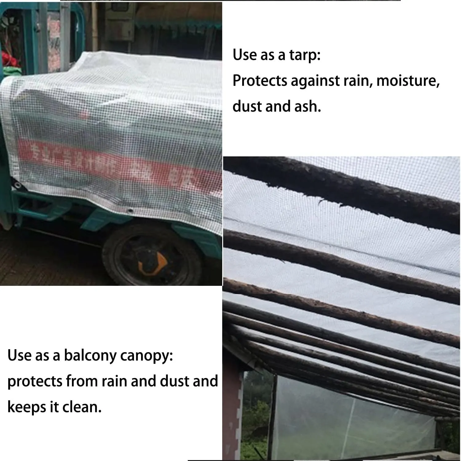 Waterproof Tarp Tarp for Under Tent Camping Tarp for Under Tent Multi Purpose Protective Cover Durable Waterproof Weather Proof Rip and Tear Resistant 6.56ft x 9.84ft White