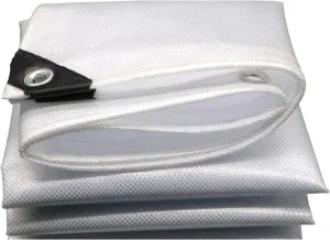 Waterproof Tarp Tarp for Under Tent Camping Tarp for Under Tent Multi Purpose Protective Cover Durable Waterproof Weather Proof Rip and Tear Resistant 6.56ft x 9.84ft White