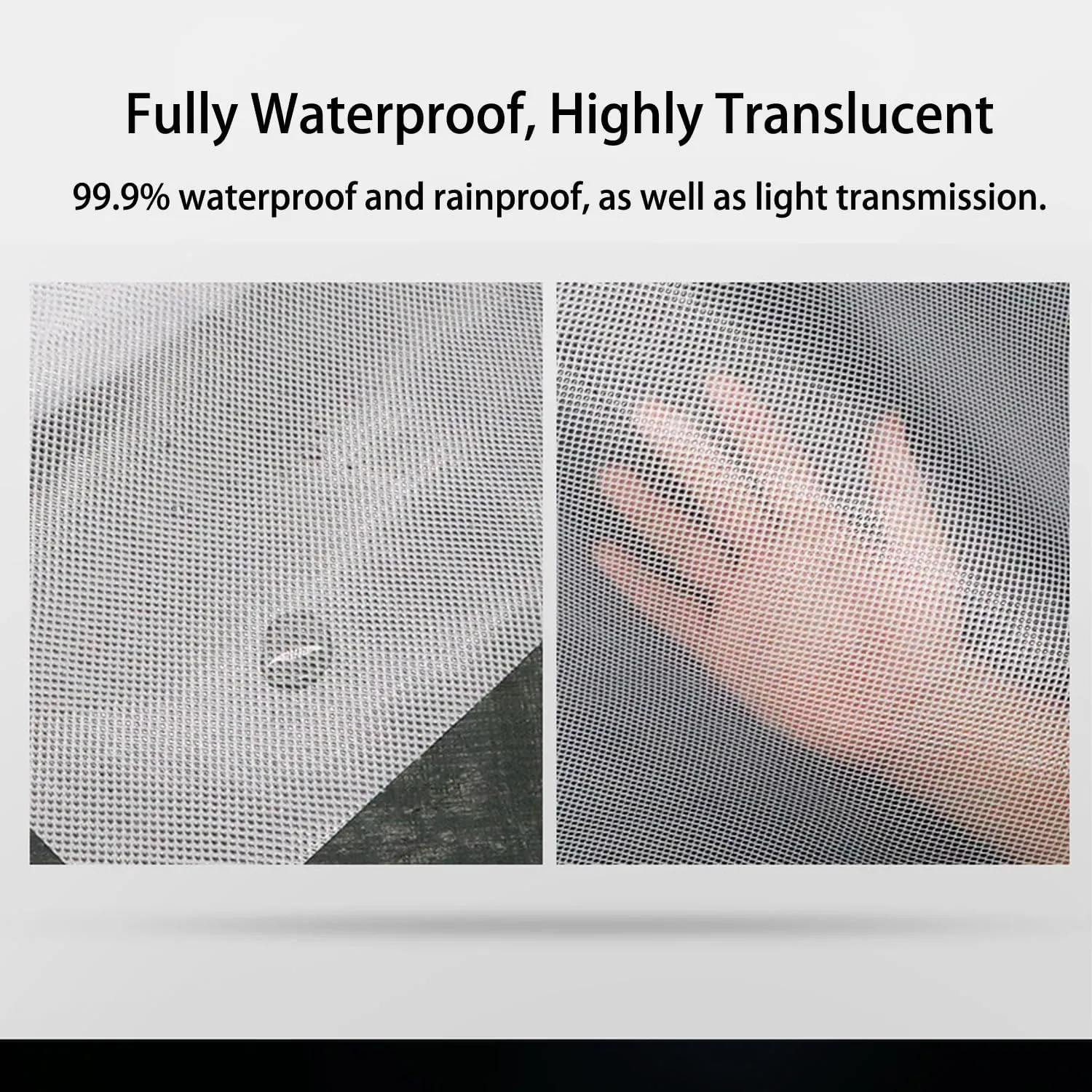 Waterproof Tarp Tent Cover Plastic Tarp for Under Tent Multi Purpose Protective Cover Durable Waterproof Weather Proof Rip and Tear Resistant 2.46ft x 6.56ft White