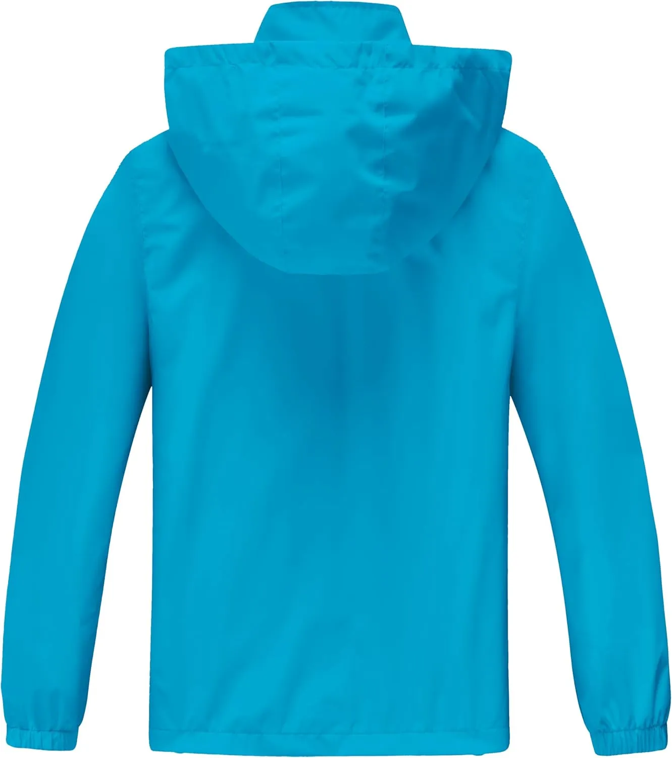 WICKHAM Boys Girls Waterproof Rain Jacket Detachable Hood Lightweight Raincoats for Kids Windbreaker Coat