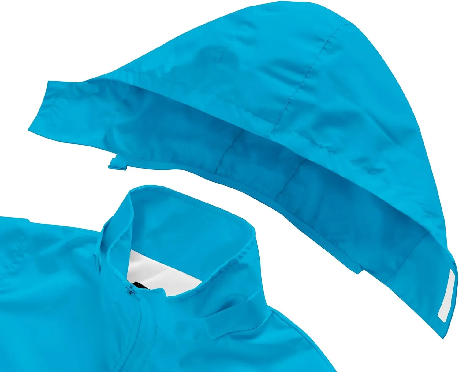 WICKHAM Boys Girls Waterproof Rain Jacket Detachable Hood Lightweight Raincoats for Kids Windbreaker Coat