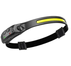 Wide Super cob XPE Sensor Interactive degree KOR   headlamp 230 Bright Lightweight Waterproof, LED rechargeable Smart