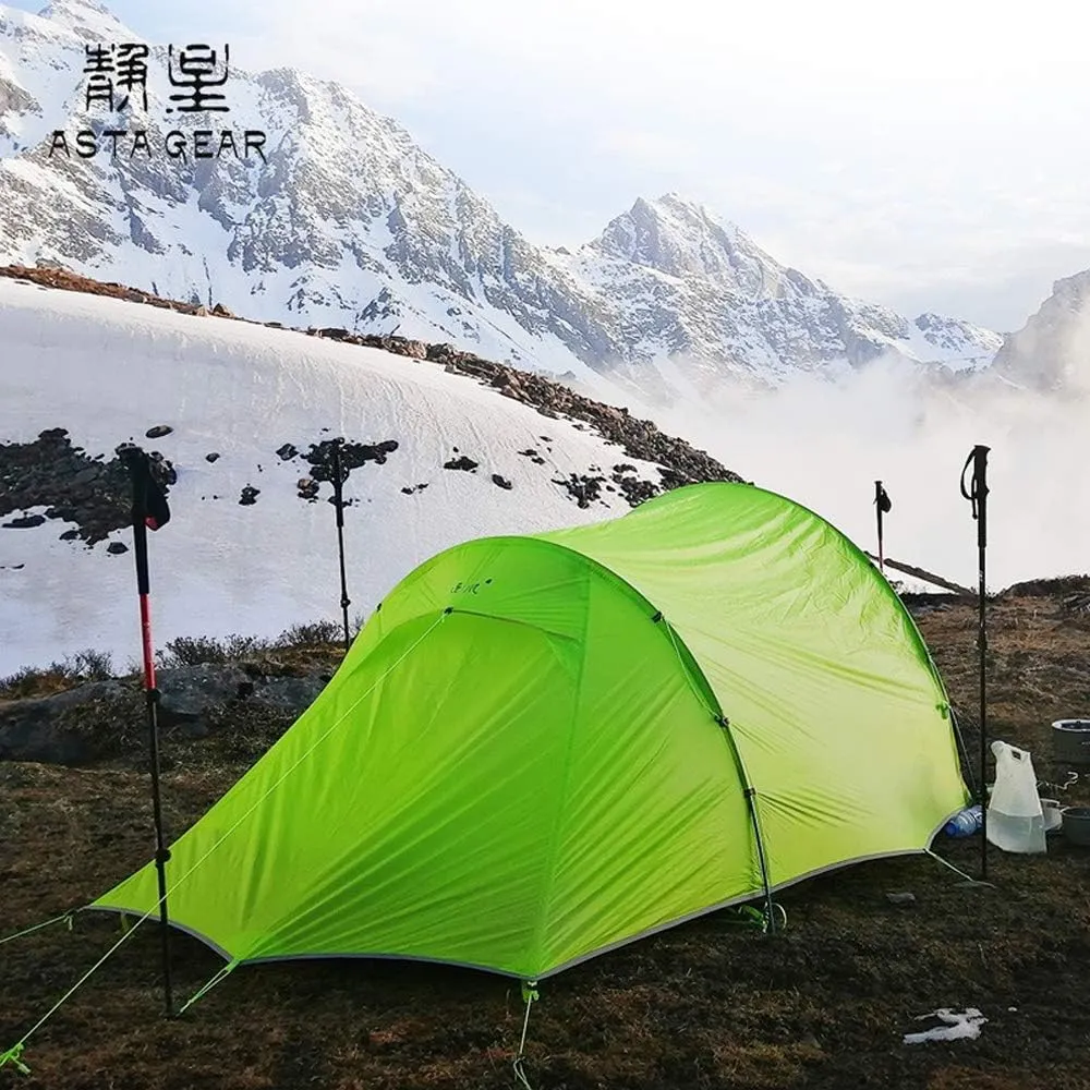 Windchaser 2person 3-4 Season 20D Silicon Nylon Outdoor Mountaineering Tunnel Tent Camping Hikking Ultralight Tent