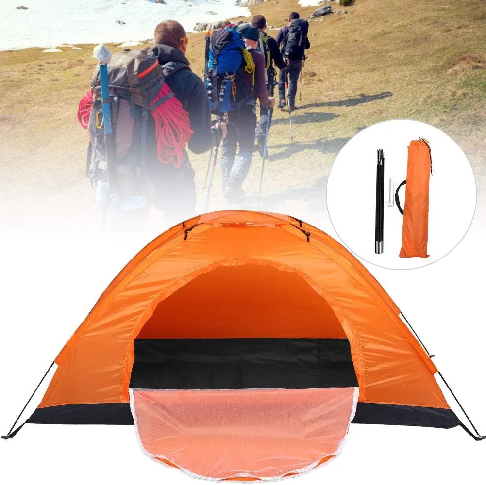 Windproof, High-end design Person Hiking & Budget-friendly Waterproof for Tent, Camping Suitable Lightweight, Single