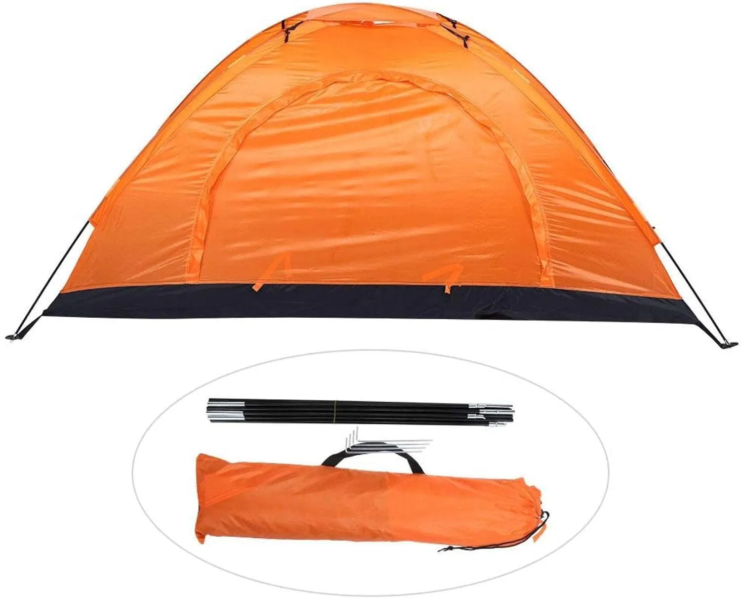 Windproof, High-end design Person Hiking & Budget-friendly Waterproof for Tent, Camping Suitable Lightweight, Single