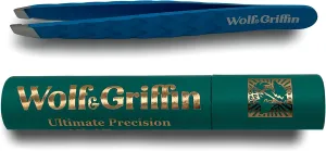 Wolf & Griffin Mini Tweezer | Professional Eyebrow Tweezers for Men & Women | Perfect for Facial Hair Removal | Stainless Steel