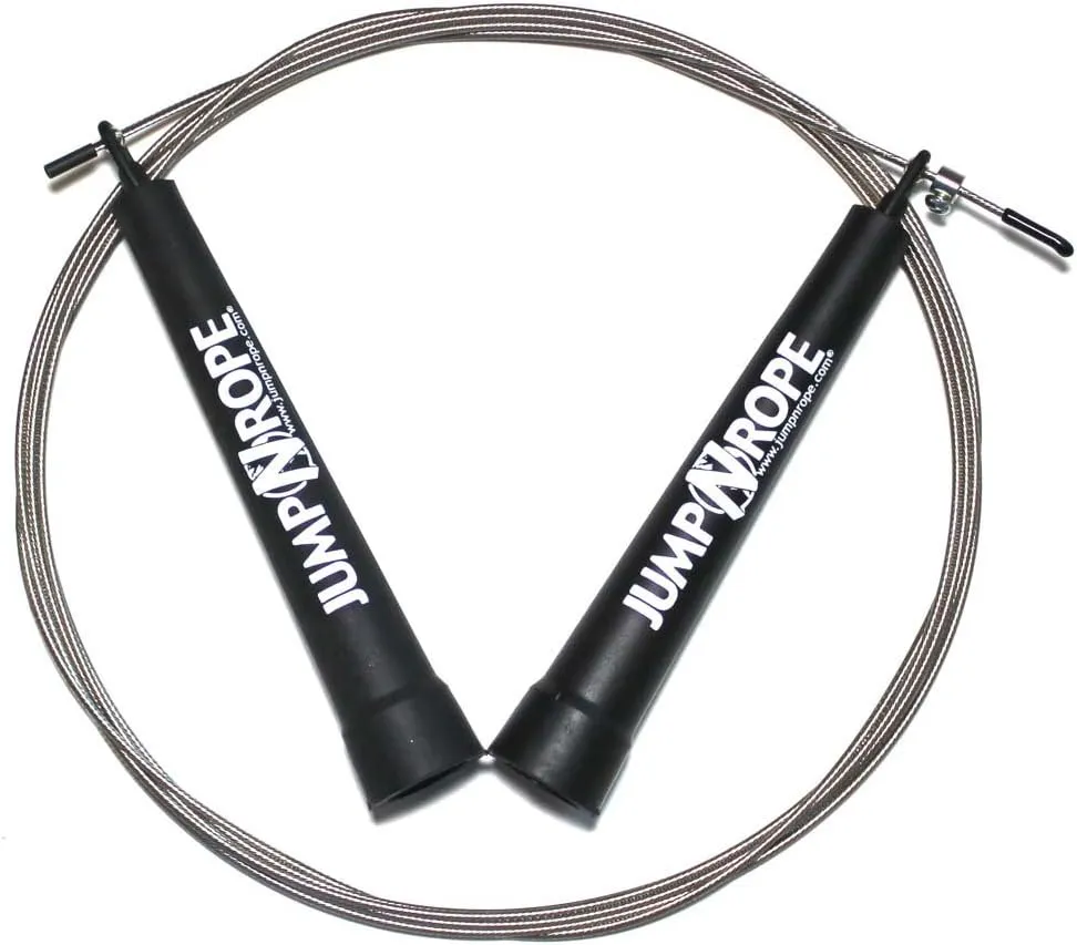 World Champion Speed Wire Jump Rope - #1 Best for Cross Training and Functional Fitness - Patented Technology - Fully Adjustable - Proudly Made in the USA by JumpNrope