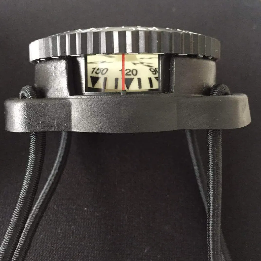Wrist Compass Dive Compass Surfing Luminous Underwater 50m Wrist Compass Night Vision Waterproof Navigation Compass with Bungee Gray
