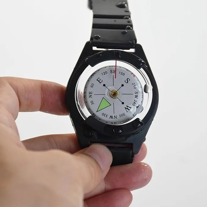 Wrist Compass - Waterproof Pocket Compass for Hiking, Camping, Outdoor