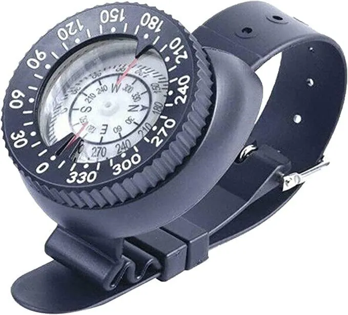 Wrist Watch Compass Outdoor Camping Survival Adventure Hiking Waterproof Diving Compass Swimming Water Sport Navigation Tool，Provide Accurate Direction Help, Easy to Carry.