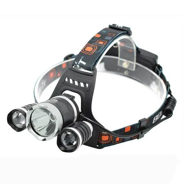 XM-L T6 Q5 10000LM Headlight 4-Mode Headlamp High Power Head Torch Hunting Camping Forehead Lamp Flashlight 18650 Battery Light