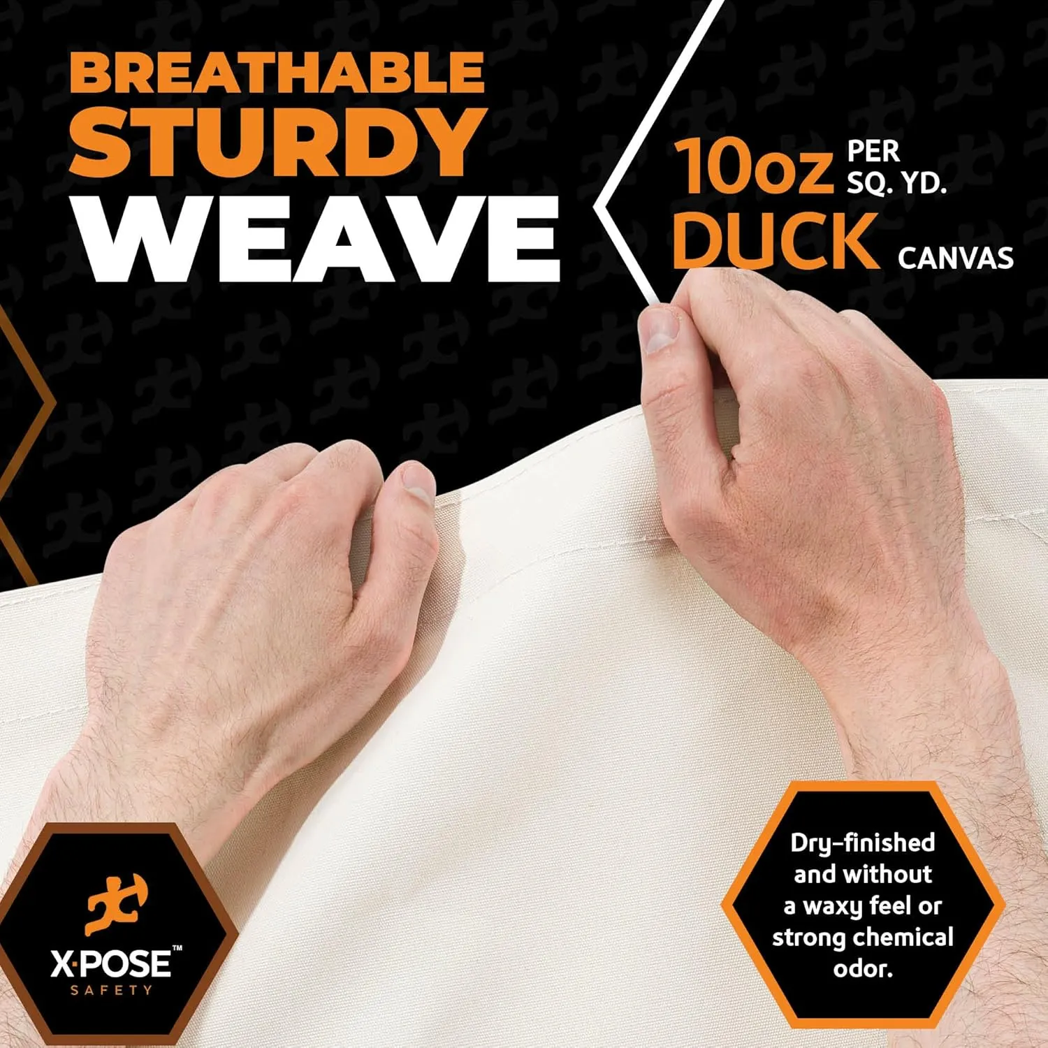 Xpose Safety Canvas Tarp - 10oz White Canvas Tarps Heavy Duty Water Resistant with Brass Grommets- Multipurpose Outdoor Tarpaulin for Camping, Canopy, Trailer, Equipment Cover 12' x 14'